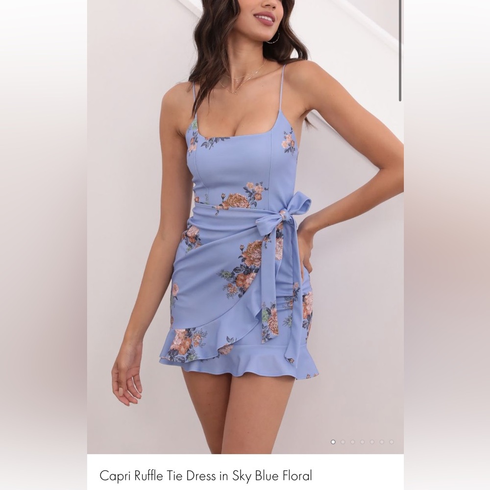 LUCY IN THE SKY CAPRI FLORAL DRESS